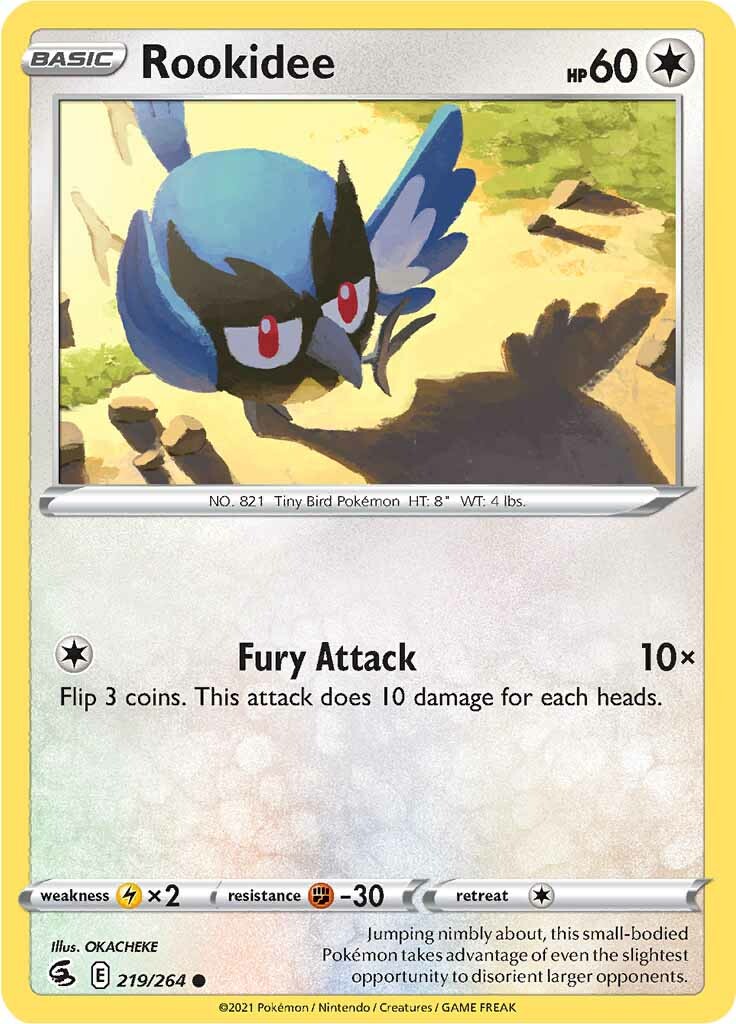 Rookidee (219/264) [Sword & Shield: Fusion Strike] - Destination Retro