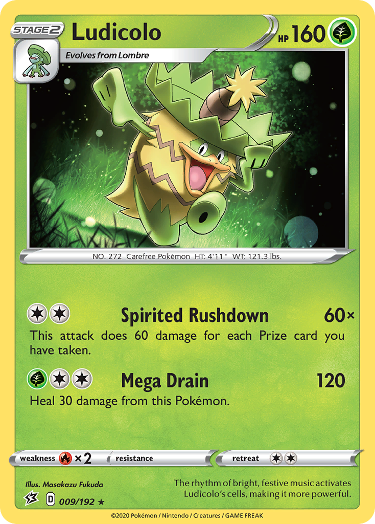 Ludicolo (9/192) [Sword & Shield: Rebel Clash] - Destination Retro