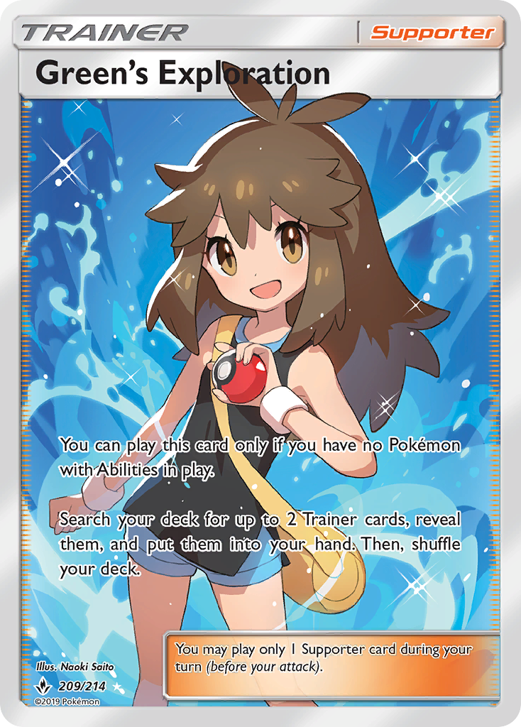 Green's Exploration (209/214) [Sun & Moon: Unbroken Bonds] - Destination Retro