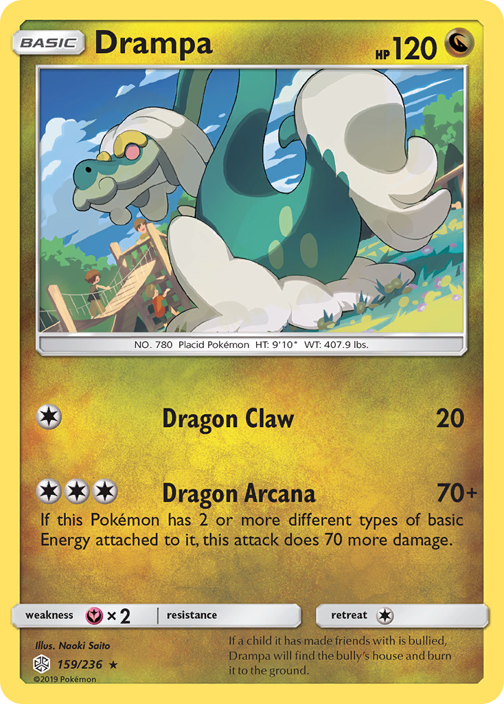 Drampa (159/236) [Sun & Moon: Cosmic Eclipse] - Destination Retro