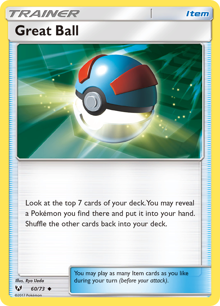 Great Ball (60/73) [Sun & Moon: Shining Legends] - Destination Retro