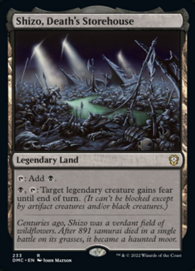 Shizo, Death's Storehouse [Dominaria United Commander] - Destination Retro