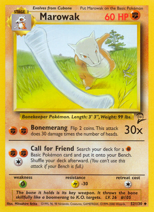 Marowak (52/130) [Base Set 2] - Destination Retro