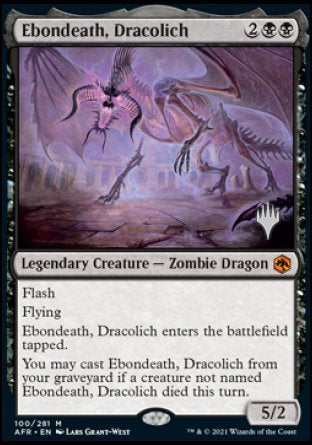 Ebondeath, Dracolich (Promo Pack) [Dungeons & Dragons: Adventures in the Forgotten Realms Promos] - Destination Retro