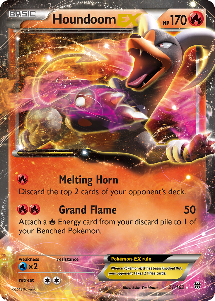 Houndoom EX (21/162) [XY: BREAKthrough] - Destination Retro