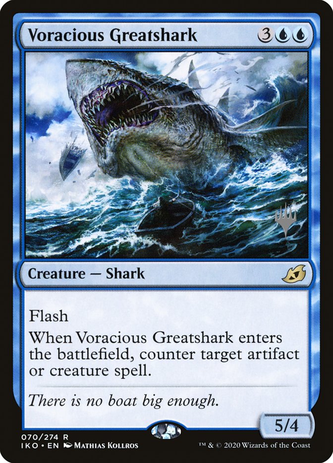 Voracious Greatshark (Promo Pack) [Ikoria: Lair of Behemoths Promos] - Destination Retro