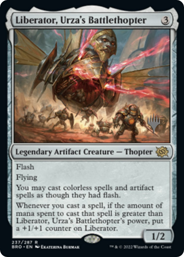 Liberator, Urza's Battlethopter (Promo Pack) [The Brothers' War Promos] - Destination Retro