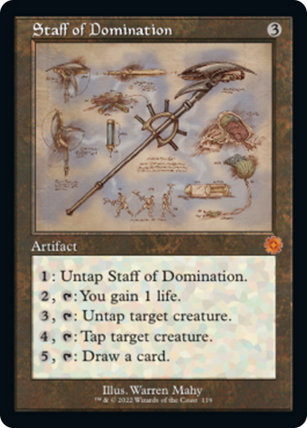 Staff of Domination (Retro Schematic) [The Brothers' War Retro Artifacts] - Destination Retro