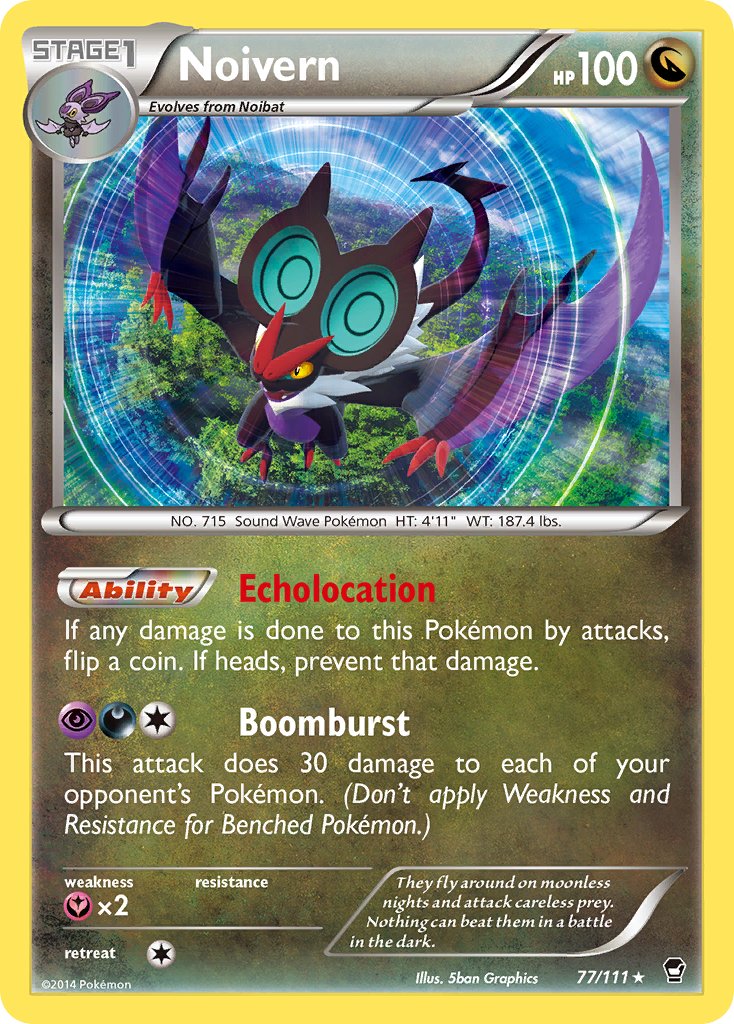 Noivern (77/111) (Cosmos Holo) (Blister Exclusive) [XY: Furious Fists] - Destination Retro