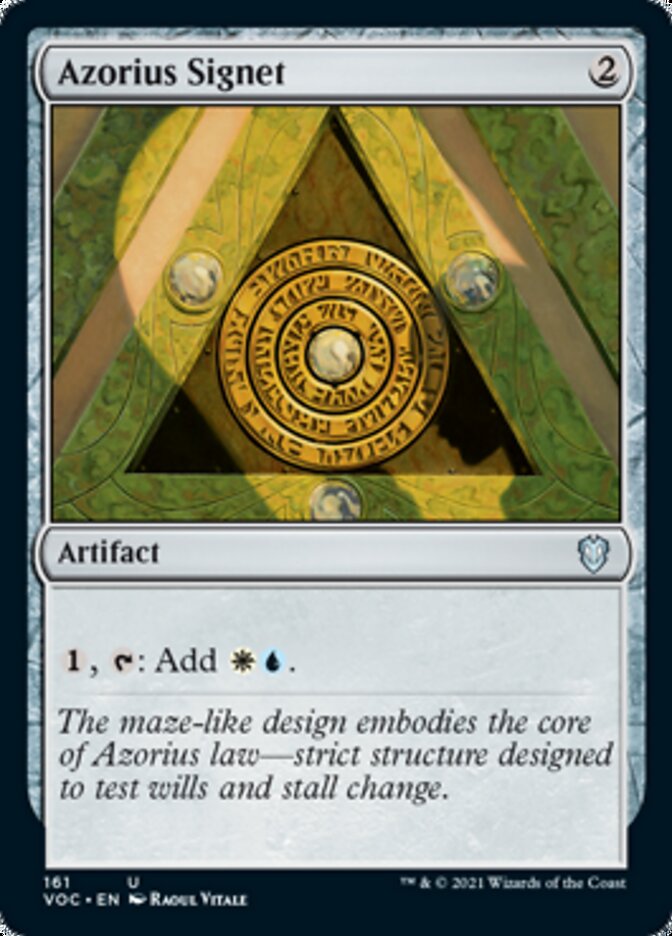 Azorius Signet [Innistrad: Crimson Vow Commander] - Destination Retro