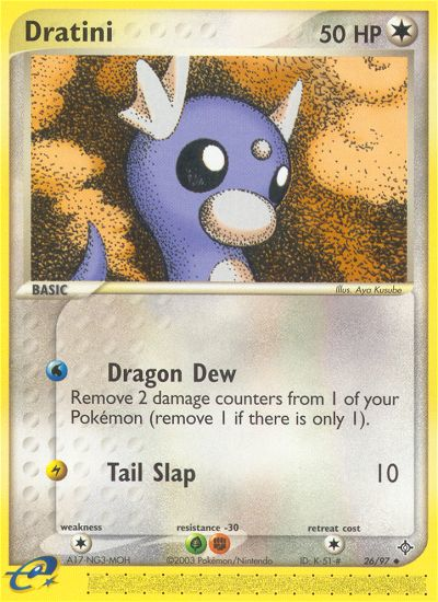 Dratini (26/97) [EX: Dragon] - Destination Retro