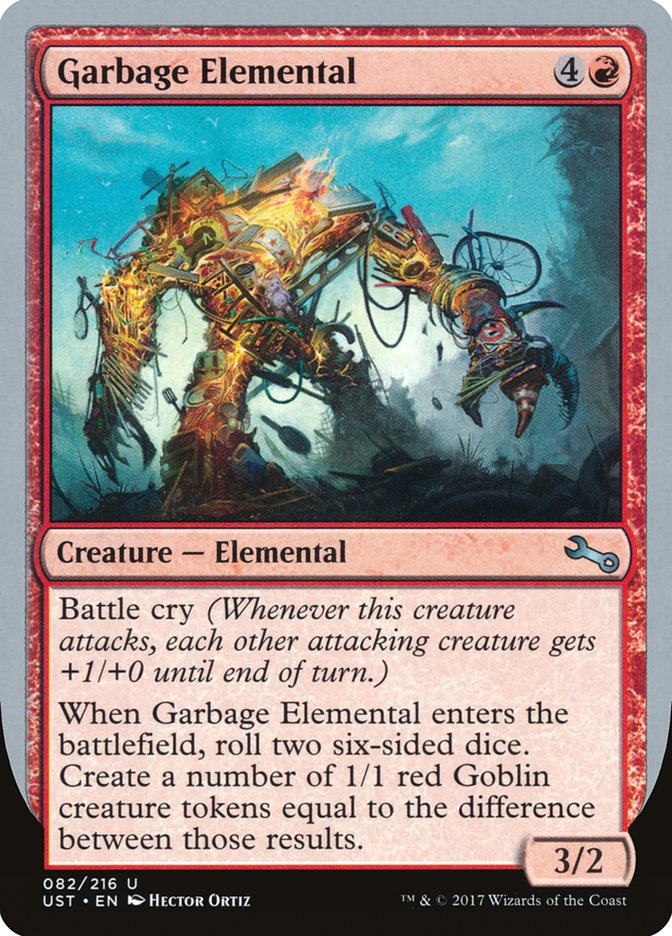 Garbage Elemental (3/2 Creature) [Unstable] - Destination Retro