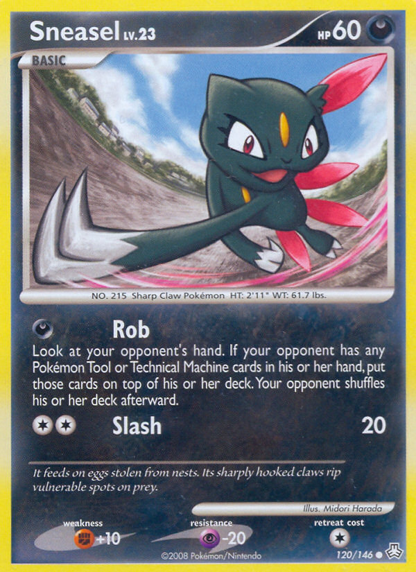 Sneasel (120/146) [Diamond & Pearl: Legends Awakened] - Destination Retro