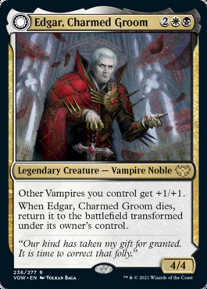 Edgar, Charmed Groom // Edgar Markov's Coffin [Innistrad: Crimson Vow] - Destination Retro