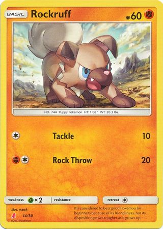 Rockruff (14/30) [Sun & Moon: Trainer Kit - Lycanroc & Alolan Raichu] - Destination Retro