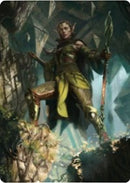 Nissa of Shadowed Boughs 1 Art Card [Zendikar Rising Art Series] - Destination Retro