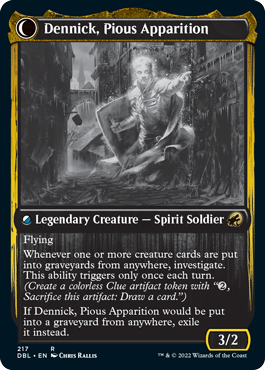Dennick, Pious Apprentice // Dennick, Pious Apparition [Innistrad: Double Feature] - Destination Retro