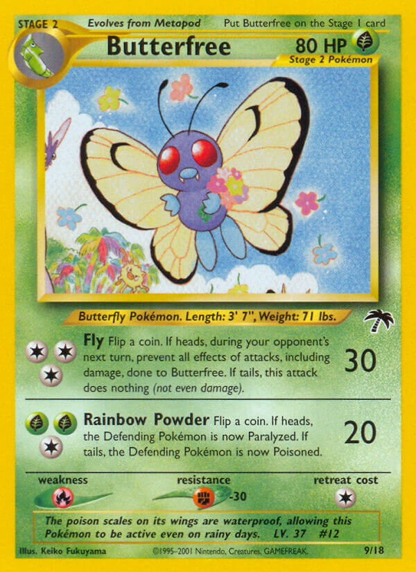 Butterfree (9/18) [Southern Islands] - Destination Retro