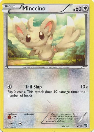 Minccino (4/30) [Black & White: Trainer Kit] - Destination Retro