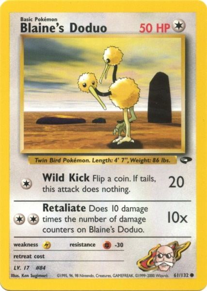 Blaine's Doduo (61/132) [Gym Challenge Unlimited] - Destination Retro