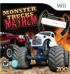 Monster Trucks Mayhem with Racing Wheel - Wii - Destination Retro