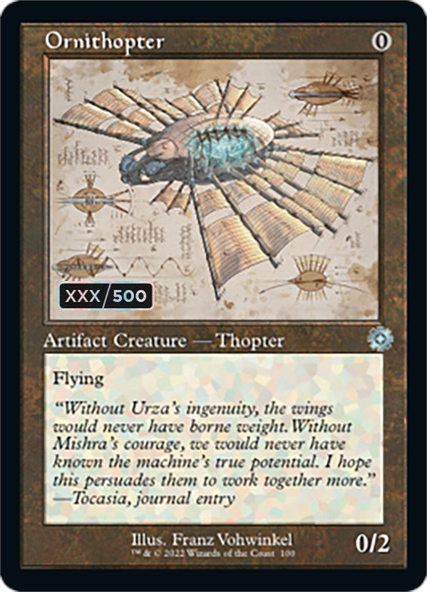Ornithopter (Retro Schematic) (Serial Numbered) [The Brothers' War Retro Artifacts] - Destination Retro