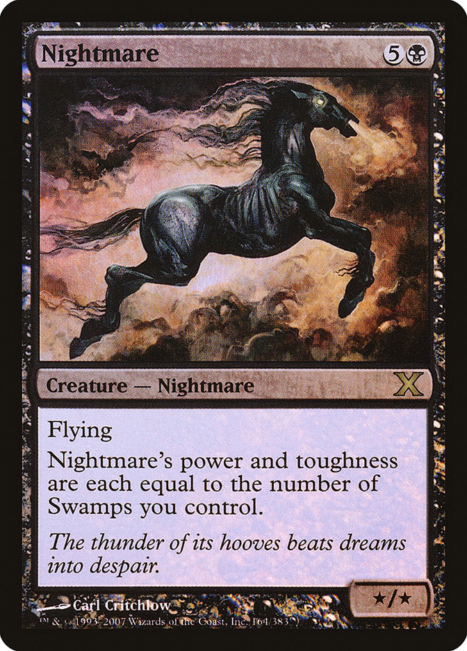 Nightmare (Premium Foil) [Tenth Edition] - Destination Retro