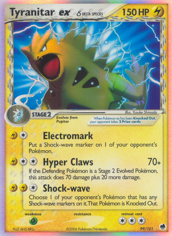 Tyranitar ex (99/101) (Delta Species) [EX: Dragon Frontiers] - Destination Retro