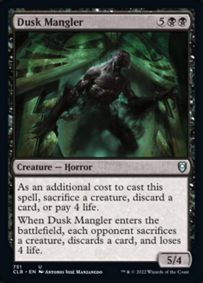 Dusk Mangler [Commander Legends: Battle for Baldur's Gate] - Destination Retro