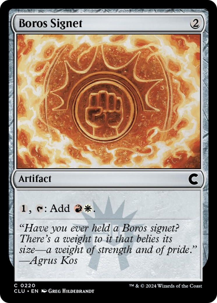 Boros Signet [Ravnica: Clue Edition] - Destination Retro
