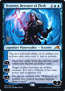 Tezzeret, Betrayer of Flesh [Kamigawa: Neon Dynasty Prerelease Promos] - Destination Retro