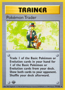 Pokemon Trader (77/102) [Base Set 1st Edition] - Destination Retro
