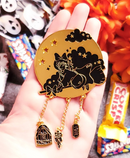 NightK - Witch - Reverse Shine -  Dangle Charm Enamel Pin - Destination Retro