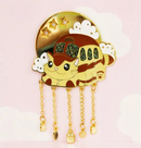 NightK - Cat Bus - Colourful -  Dangle Charm Enamel Pin - Destination Retro