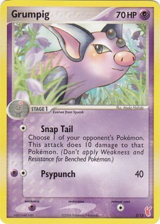 Grumpig (3/12) [EX: Trainer Kit 2 - Plusle] - Destination Retro