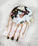 NightK - Wolf - Colourful -  Dangle Charm Enamel Pin - Destination Retro