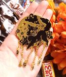 NightK - Wolf - Reverse Shine -  Dangle Charm Enamel Pin - Destination Retro