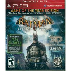 Batman: Arkham Asylum [Game of the Year] - Playstation 3 - Destination Retro