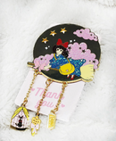 NightK - Witch - Colourful -  Dangle Charm Enamel Pin - Destination Retro