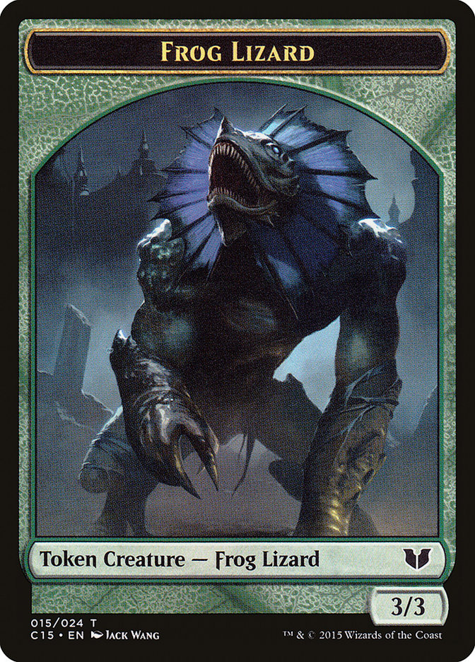 Frog Lizard // Germ Double-Sided Token [Commander 2015 Tokens] - Destination Retro