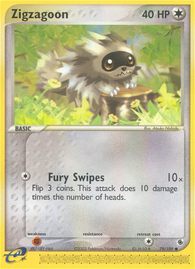 Zigzagoon (79/109) [EX: Ruby & Sapphire] - Destination Retro