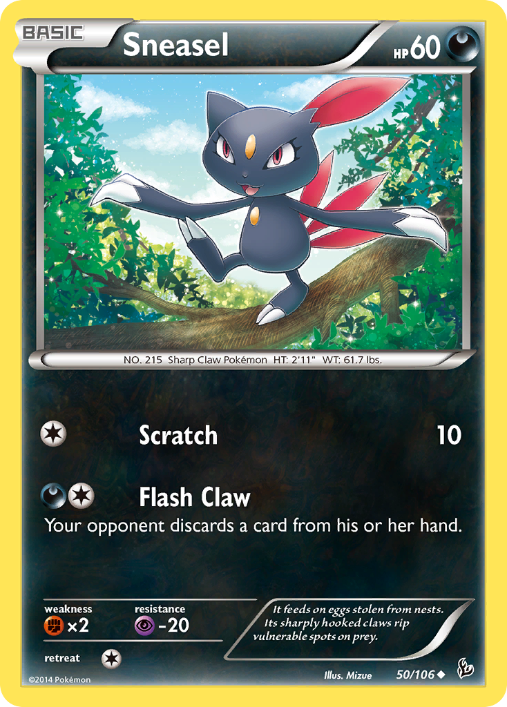 Sneasel (50/106) [XY: Flashfire] - Destination Retro