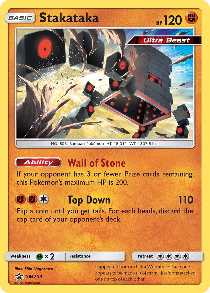 Stakataka (SM209) [Sun & Moon: Black Star Promos] - Destination Retro