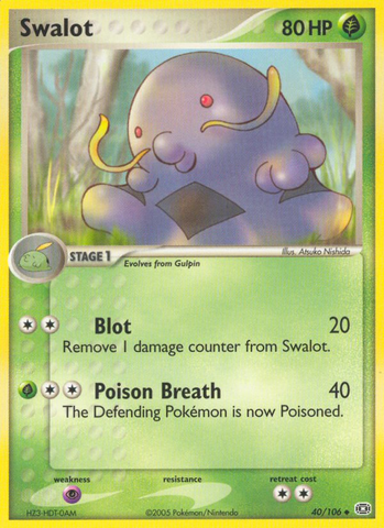 Swalot (40/106) [EX: Emerald] - Destination Retro