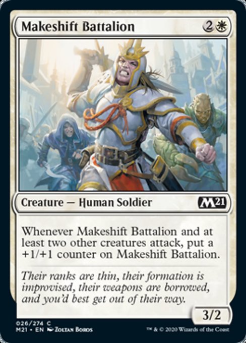 Makeshift Battalion [Core Set 2021] - Destination Retro