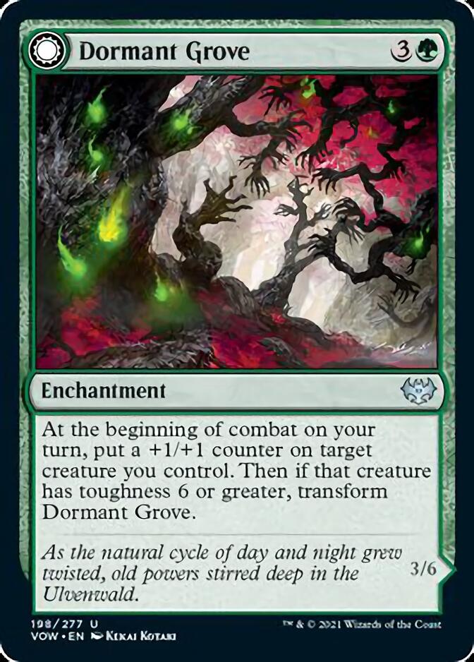 Dormant Grove // Gnarled Grovestrider [Innistrad: Crimson Vow] - Destination Retro