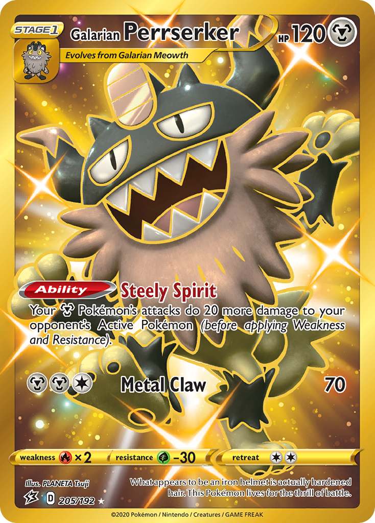 Galarian Perrserker (205/192) [Sword & Shield: Rebel Clash] - Destination Retro