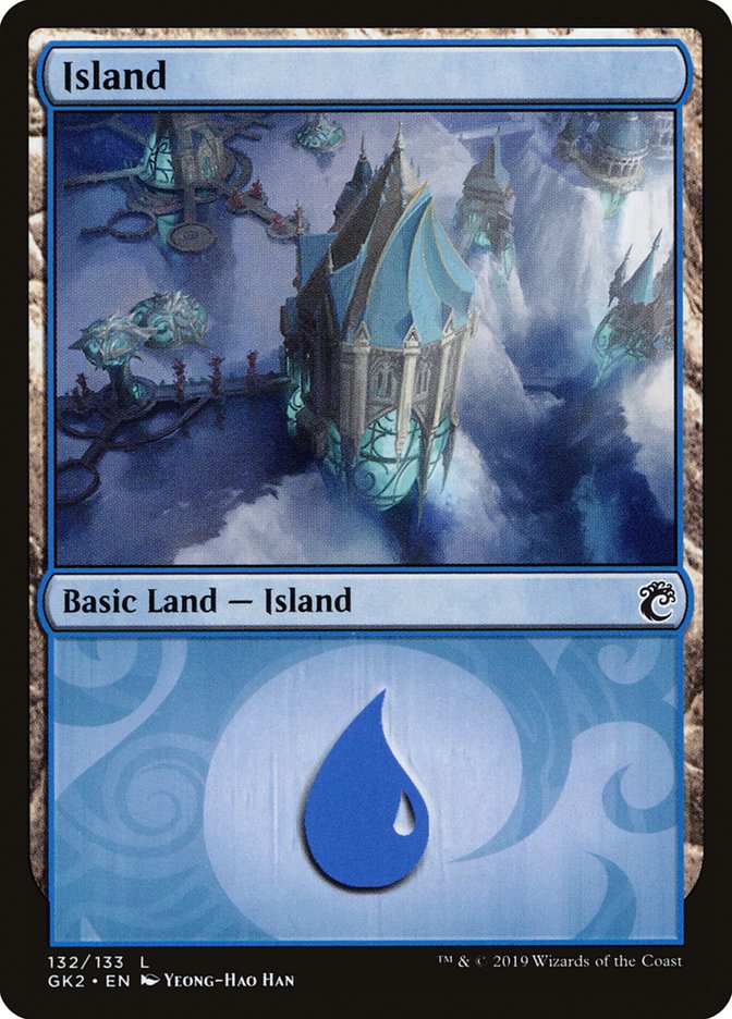 Island (132) [Ravnica Allegiance Guild Kit] - Destination Retro