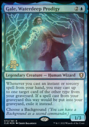Gale, Waterdeep Prodigy [Commander Legends: Battle for Baldur's Gate Prerelease Promos] - Destination Retro