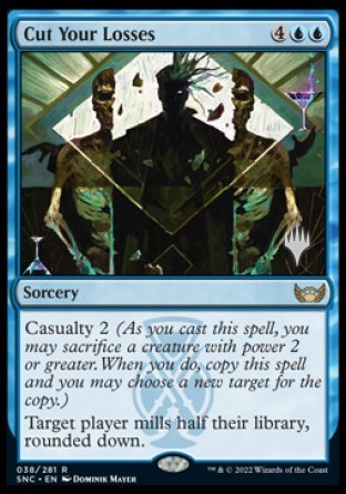 Cut Your Losses (Promo Pack) [Streets of New Capenna Promos] - Destination Retro